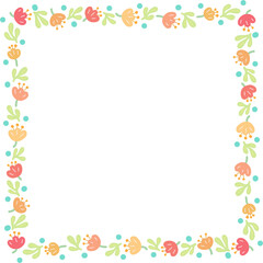 Flowers frame 