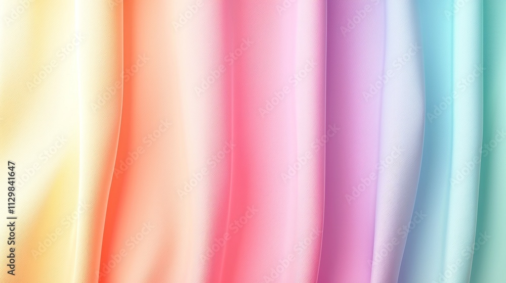 Aufkleber Delicate hues blend seamlessly in a harmonious arrangement, creating a soothing visual experience that inspires serenity and artistic expression at any time of day