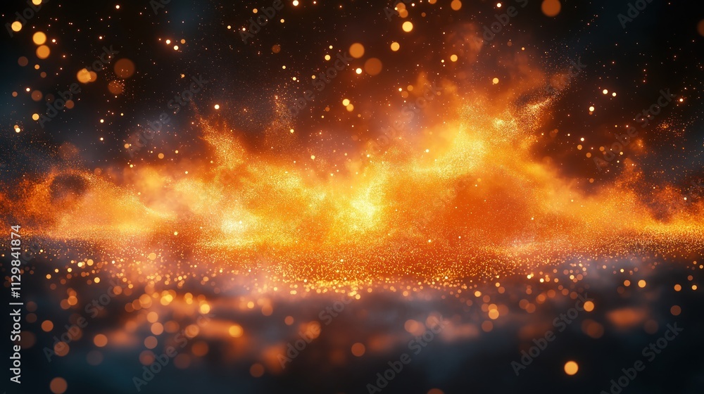 Aufkleber dynamic motion graphics pack shows colorful energy blasts. explosions with fire, sparks create vivid