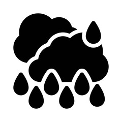 rain glyph icon