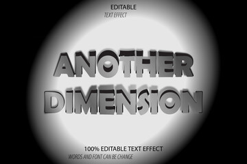 another dimension editable text effect 3d emboss elegant style