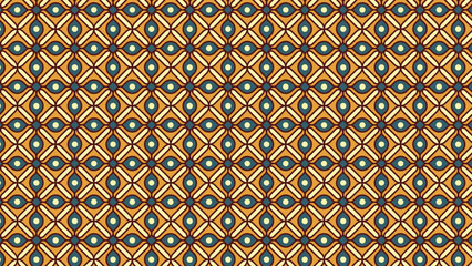 X Geometric Line Abstract Pattern with Chocolate Color