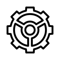 gear line icon