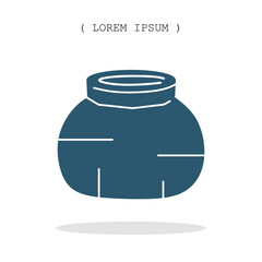 Vector symbol. Potted icon illustration. Stock vector symbol illustration design.