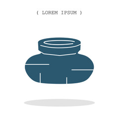 Vector symbol. Potted icon illustration. Stock vector symbol illustration design.