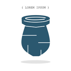 Vector symbol. Potted icon illustration. Stock vector symbol illustration design.