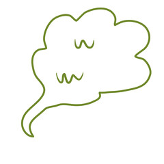 Green toxic clouds Bad smell