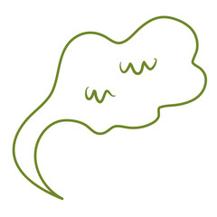 Green toxic clouds Bad smell