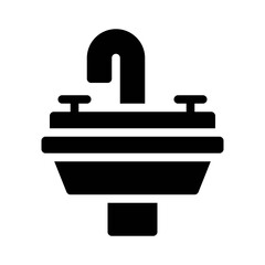 sink glyph icon