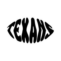 Texans Free Vector Design on White Background