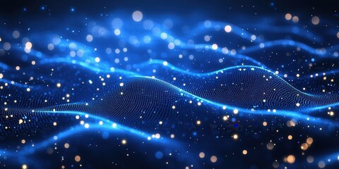 Obraz premium A colorful wave of light with blue, red and pink colors