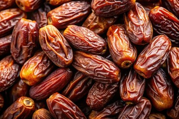 Sweet, healthy Medjool dates: a delectable, full-frame view of nature's candy.
