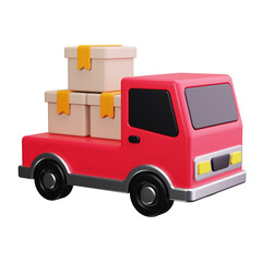 Delivery Truck 3d Render Icons