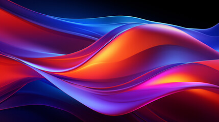 Abstract Colorful Wave Design