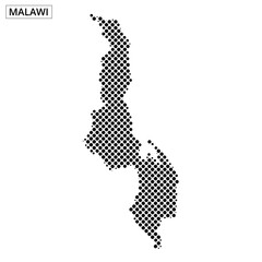 Detailed map of Malawi highlighting its unique geographic features and location in Africa