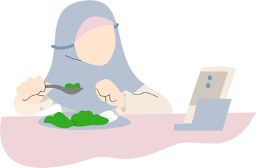 Family breakfast routine