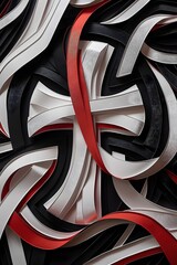 Papercraft World Cancer Day Poster A D Rendered Tribute to Unity and Hope