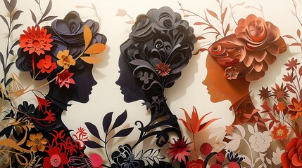 Trailblazing Women Honored in Elegant D Paper Cut Portrait Gallery