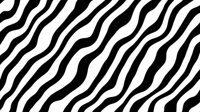 black and white wavy striped background
