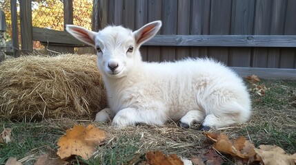 Fototapeta premium Adorable Baby Goat