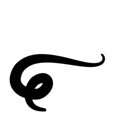 Swooshes text tails for baseball design