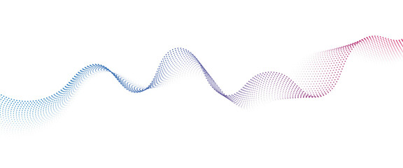  background Flowing Dot Wave halftone gradient pattern on transparent background