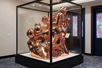 Stunning Metallic Sculptures Showcased in Innovative 3D Art Visualization