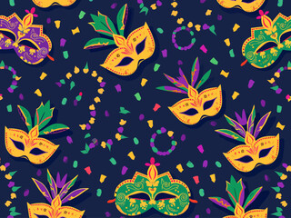  mardi gras new orleans themes, geometric, flat colors, depicting