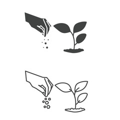Plants Icons concept design stock illustration