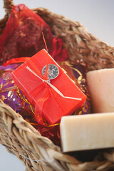 natural soap bar on table 