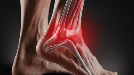 close up photo of a person holding a sore ankle