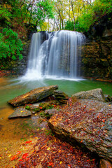 Hayden Run Falls Park in Autumn, Columbus, Ohio