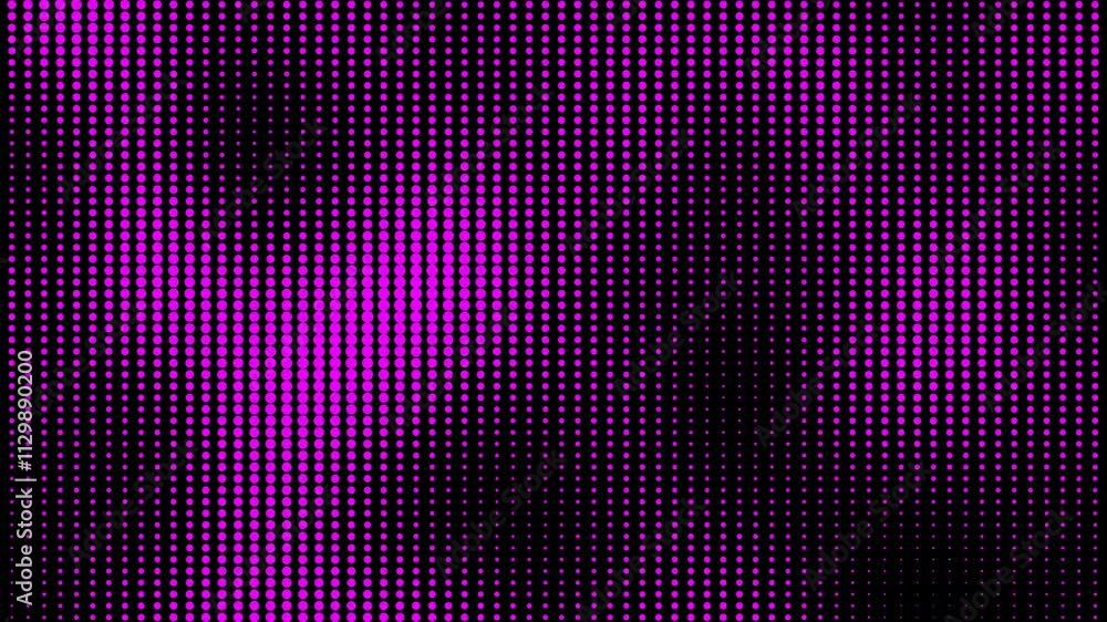 Poster purple dotted grunge halftone animated background. abstract halftone motion background. moving dots 