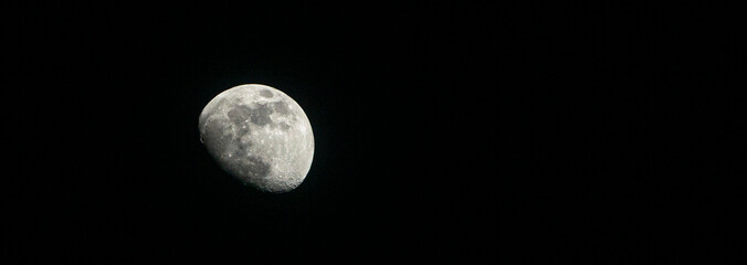 Full moon in the night sky.