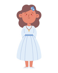 girl her first communion