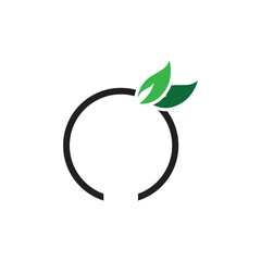 Leaf icon logo design template isolated illustration