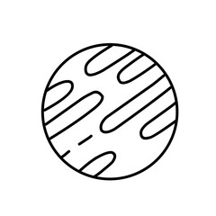 Planet line icon