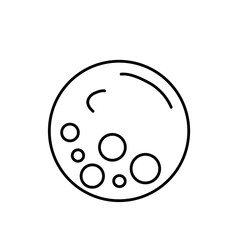 Planet line icon