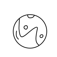 Planet line icon
