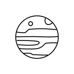 Planet line icon
