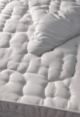 D?tail d'une femelle d'acarien vue en gros plan sur un matelas avec son ?uf, matelas, insecte