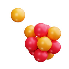 Fission Reaction 3d Render Icons