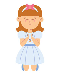 prayer first communion girl