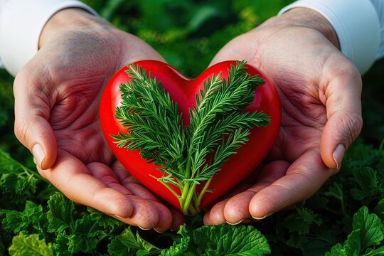 Empathy Passion and Humanitarian Support Intertwined with Nature's Embrace