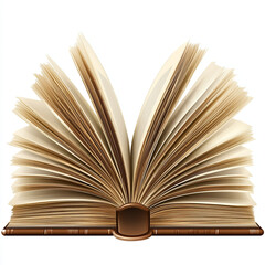 open book with blank pages, inviting creativity and imagination