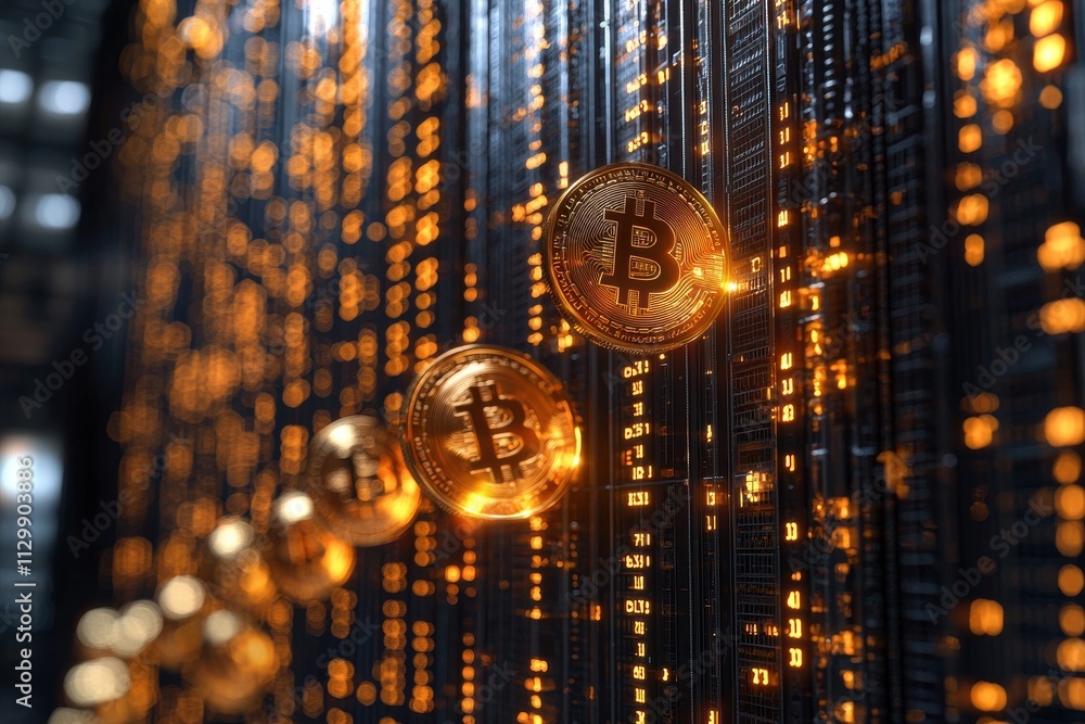 Poster exploring secure blockchain ecosystems the rise of cryptocurrency technology in digital finance envi