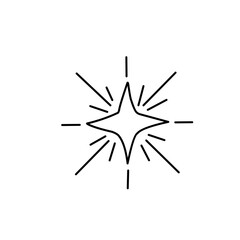 Astronomy line icon