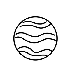 Astronomy line icon