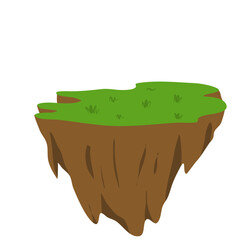 Floating islands. Cartoon game design