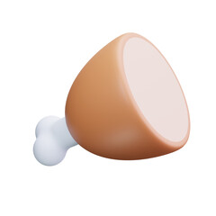 chiken bre 3d Render Icons